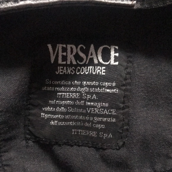 Versace Couture black velvet pants - Picture 11 of 11